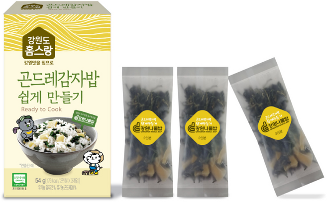 홈스랑 곤드레 감자밥 쉽게만들기, 54g, 1개