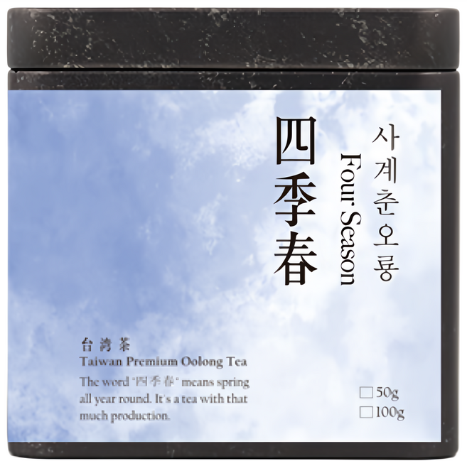 대만 우롱차 사계춘오룡, 50g, 1개, 1개입