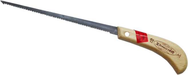 한서 쥐꼬리톱 A품 열처리 나무자루 DIY 목공톱 국산, 1개