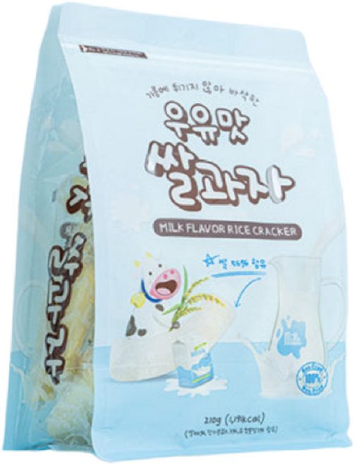 우유맛 쌀과자, 3개, 210g