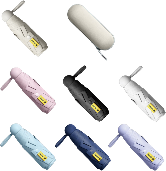 Light UV 99.9 Umbrella (7color) 암막 UV 차단 미니 경량 우산