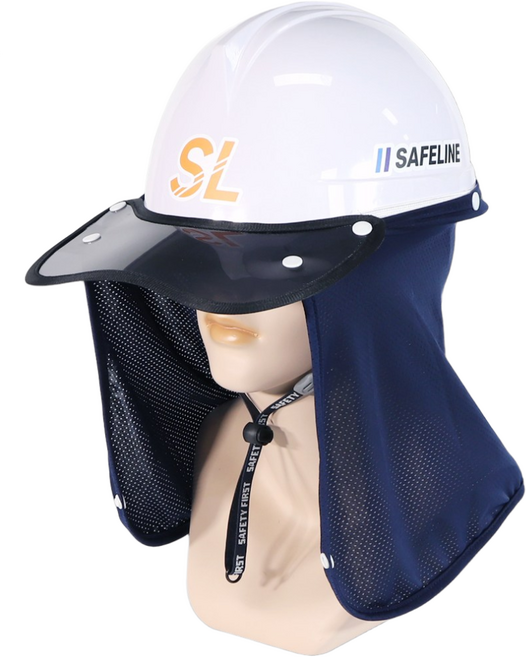 SL 안전모 썬캡 햇빛가리개 아이스 쿨링 2개