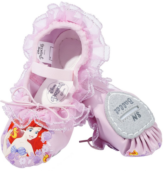 SNC 디즈니 유아동 여아 레이스 발레슈즈 [인어공주]
