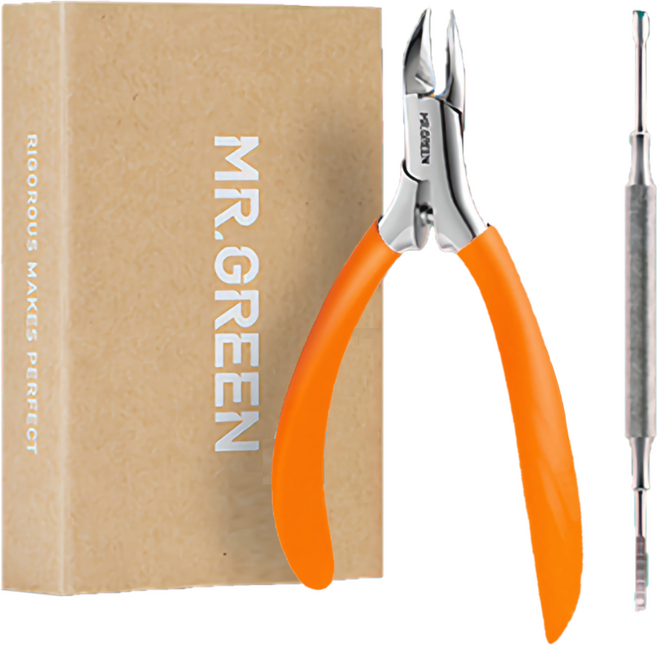 독일 MR GREEN 미스터그린 발톱깎이 니퍼 세트 스테인레스 국내배송 선물용, MR9901ORPlus (오렌지), 1세트
