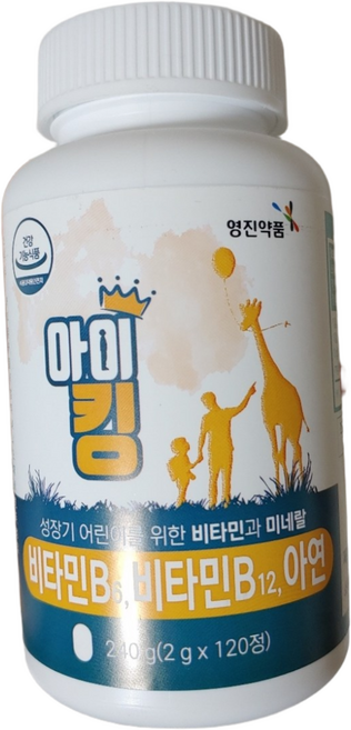 영진약품 아이킹 성장기 키포인트 어린이 청소년 영양제 240g, 6개