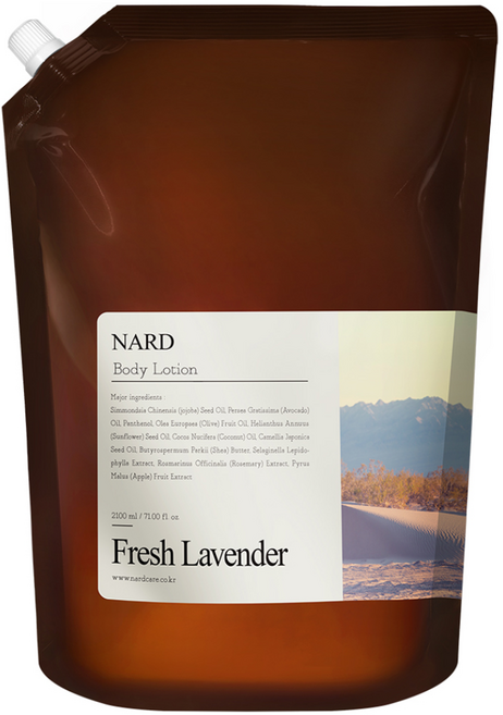 나드 모이스처 퍼퓸드 바디로션 프레쉬라벤더향 리필, 2.1L, 1개