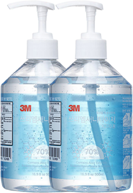 3M 손소독제 9270 에탄올70%, 500ml, 10개