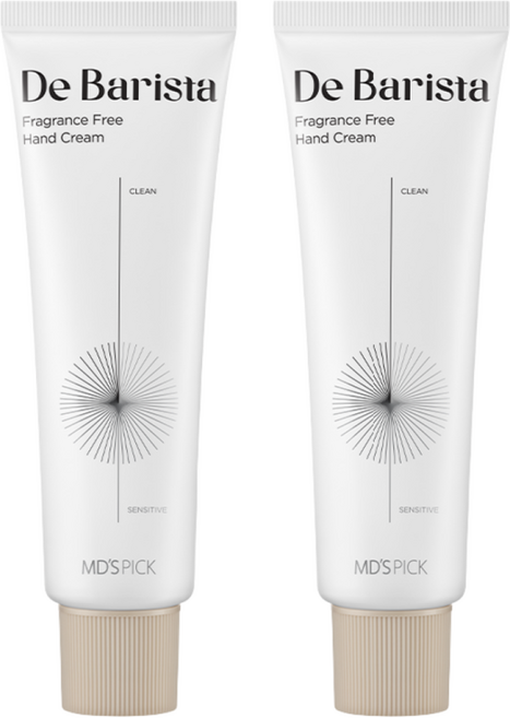 엠디스픽 바리스타 핸드크림 무향, 50g, 2개
