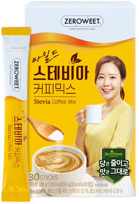 [본사직영] 마일드 스테비아 커피믹스 120T (30T x 4박스) [소비기한: 26.10.31~], 9.6g, 30개입, 4개