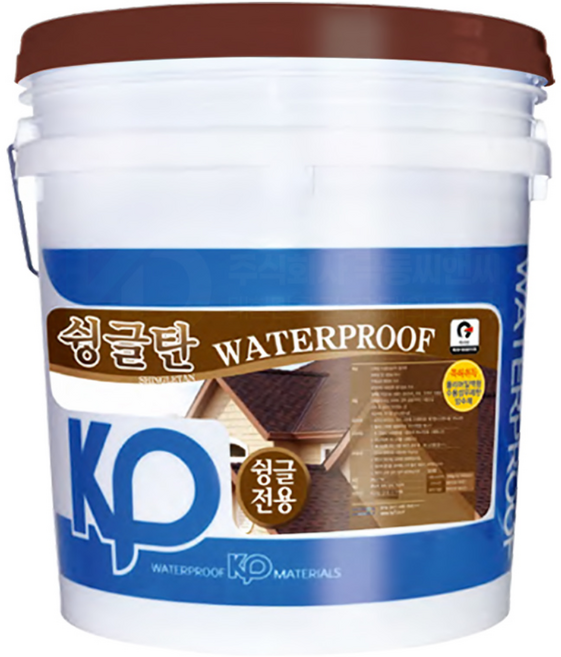 KP 슁글전용방수제 슁글탄 18kg, 적갈색, 1개