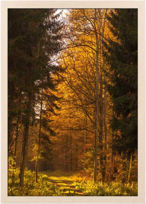 뉴클루 우드 인테리어 액자 A4 A3 A2 A1 5070 사이즈 포스터 정사각형 프레임, 우드 베이지