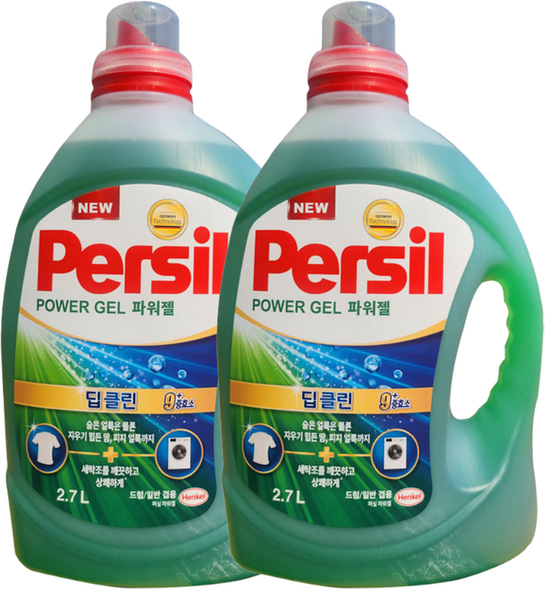 파워젤 듀얼(드럼 일반 겸용) 2.7L x2개 퍼실, 2개