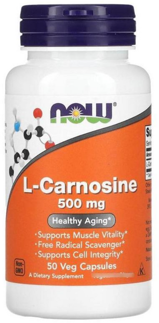 나우푸드 L-카르노신 500mg 베지 캡슐 비건, 50정, 1개