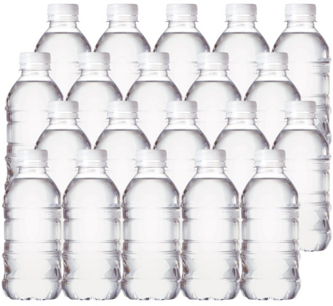 휴대용 가성비 자연수 지리산 물하나 ECO 무라벨 생수 330ml 40병, 40개