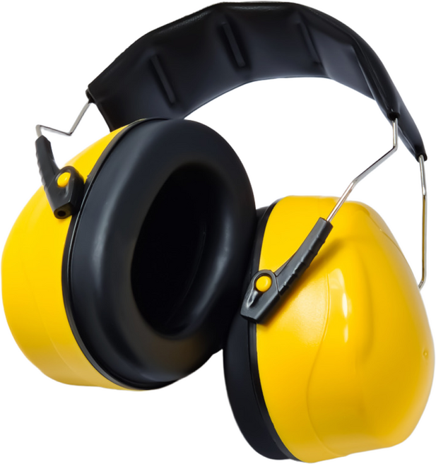 클릿온 슈퍼NRR 소음차단 헤드셋 방음 청력보호 귀마개, 옐로우, 1개