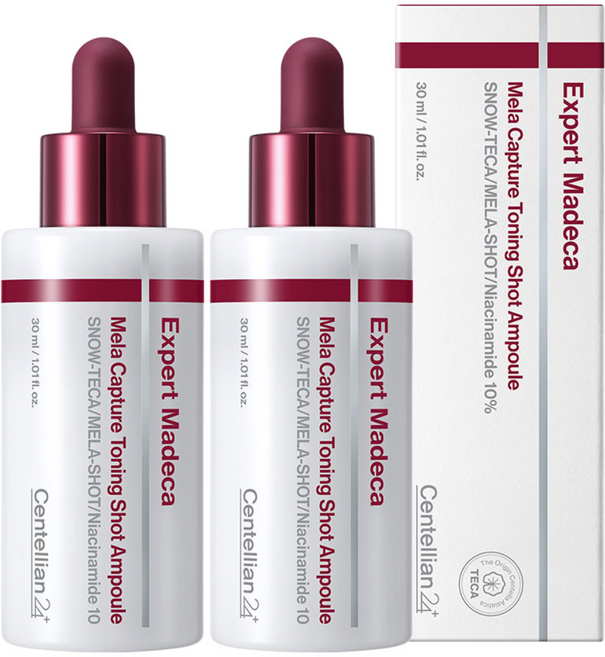 [최신상] 센텔리안24 엑스퍼트 마데카 멜라캡처 토닝샷 앰플, 2개, 30ml