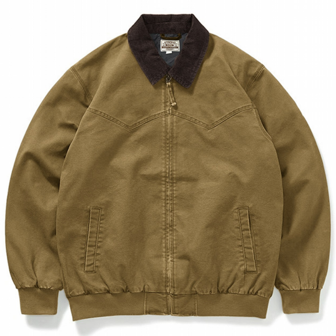 가을봄 남성 복고 디트로이트 재킷 워커 자켓 세탁 워싱 스트릿 스타일 반칼라 점퍼