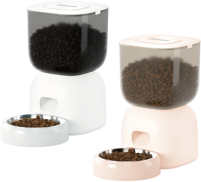PETWANT 自動寵物餵食器 F14-L, 白色, 1個, 3L