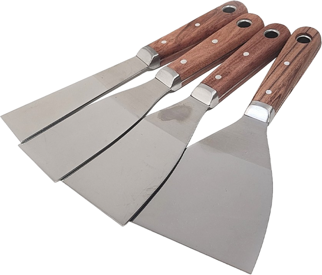 제이앤제이 스텐스크레퍼 나무손잡이 고급, 1개