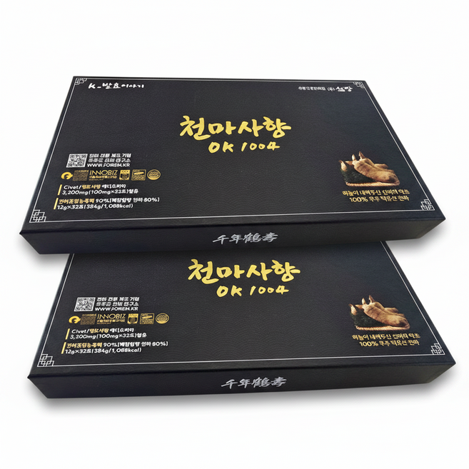 [섬장]무주 발효 천마 순도90% 사향 3200mg 천마사향, 2개, 384g