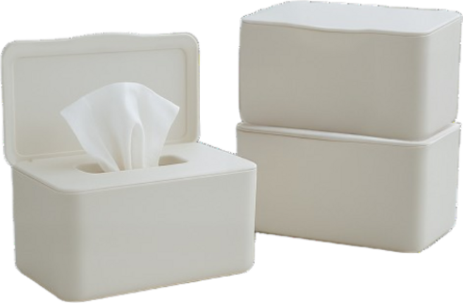 나코 물티슈 케이스 티슈퐁 스프링 국내산 보관함 커버 티슈 각티슈 마스크보관함 위생보관함, 3개, 아이보리
