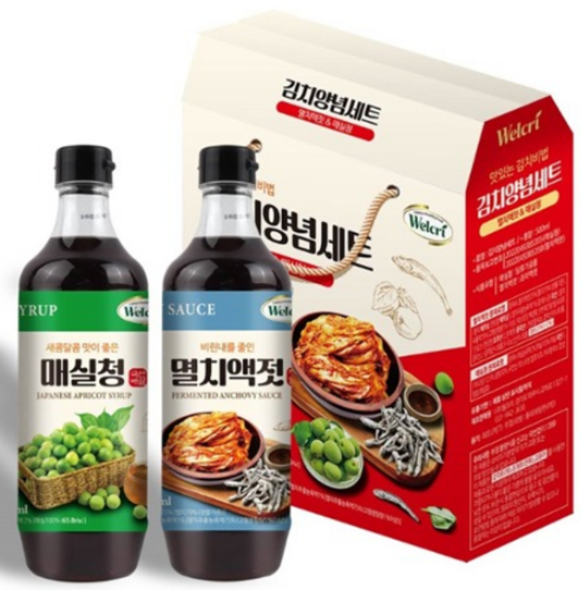 웰크리 김치양념2p, 2개, 1L