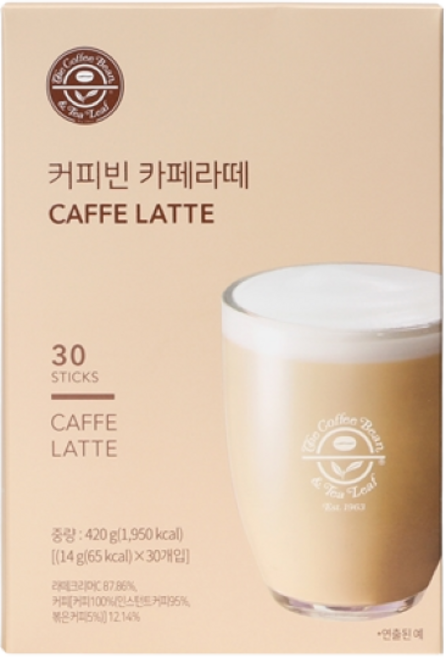 커피빈 카페라떼 커피믹스, 14g, 30개입, 1개