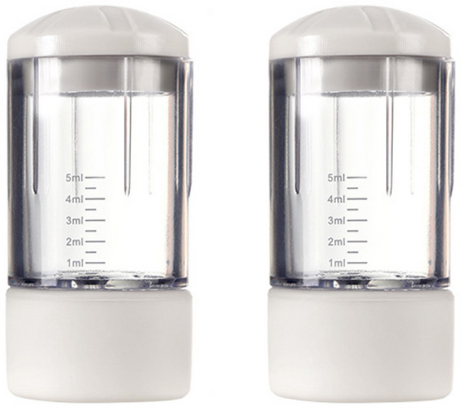 CLARO 두피 헤어 오일 마사지 도포기, 2세트, 투명