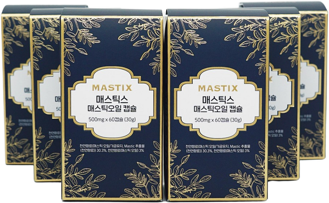 매스틱스 매스틱 오일 6개월 360캡슐, 6개, 60정