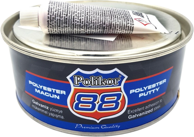 폴리코 88 판금퍼티 1kg LS 아연퍼티 경화제포함, 1개