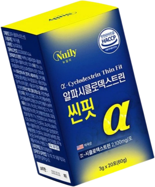 시너지업 파인애플맛 알파 시클로덱스트린 알파CD 분말 알파시디 제로 파우더 스틱 난소화성말토덱스트린 베타시클로덱스트린, 60g, 6개