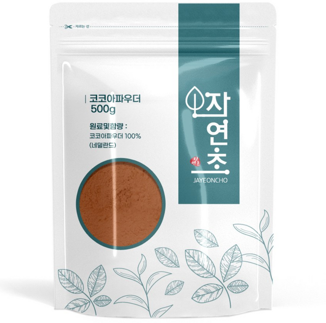 자연초 코코아 파우더 분말 가루 100% 네덜란드산, 500g, 1개, 1개입
