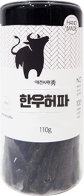 애견사랑수제간식, 1개, 110g, 한우허파