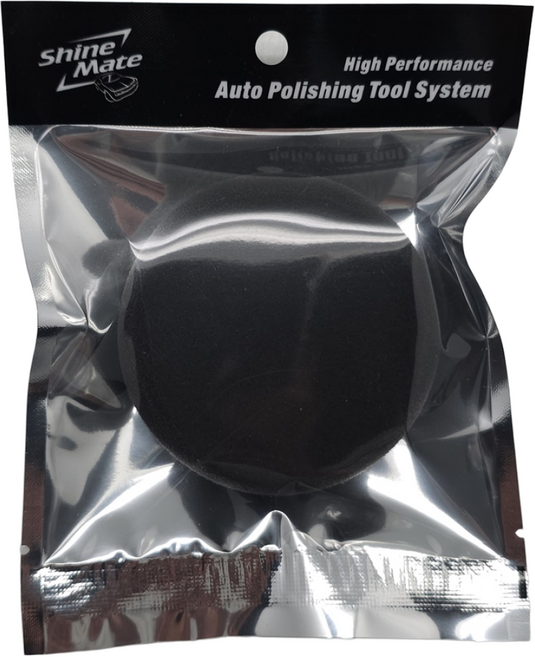 샤인메이트 스펀지 광택 패드 3인치 shinemate 차량 세차 스폰지 자동차 폴리싱, 검정(80ppi), 1개
