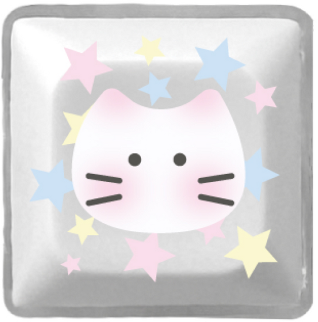 별사탕 냥이 키캡 LED 청축 클리커 클릭커 1구 3구 파츠 키링 열쇠고리, 1개, 별사탕 냥이 - LED 키캡 키링 1구