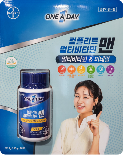 원어데이 멀티비타민 맨 121.5g, 90정, 1개