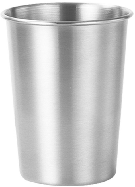 스텐레스304 스텐컵 400ml 맥주컵 물컵 400cc, 1개, 실버