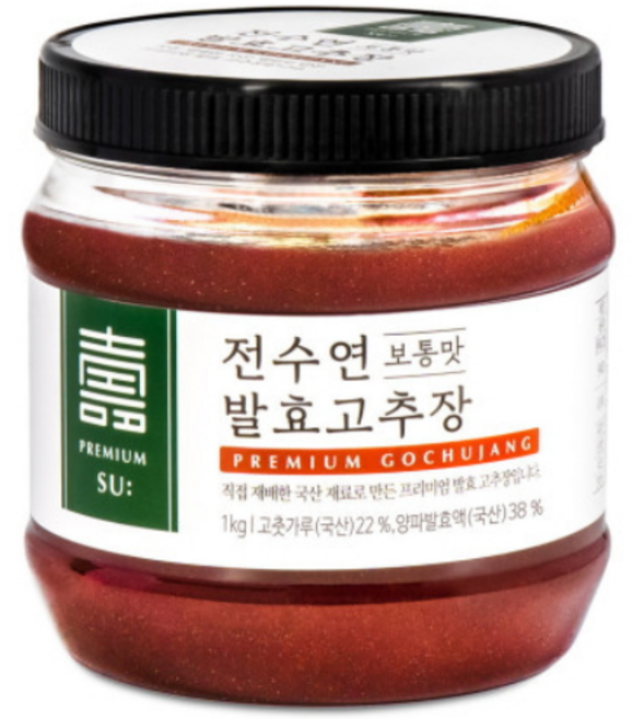 국산 고추장 전수연 발효 고추장 순한맛, 매운맛, 1개, 1kg