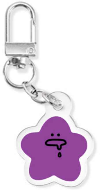 이모지 시리즈 에어팟 버즈 열쇠고리 아크릴 키링, 와글와글_먹보