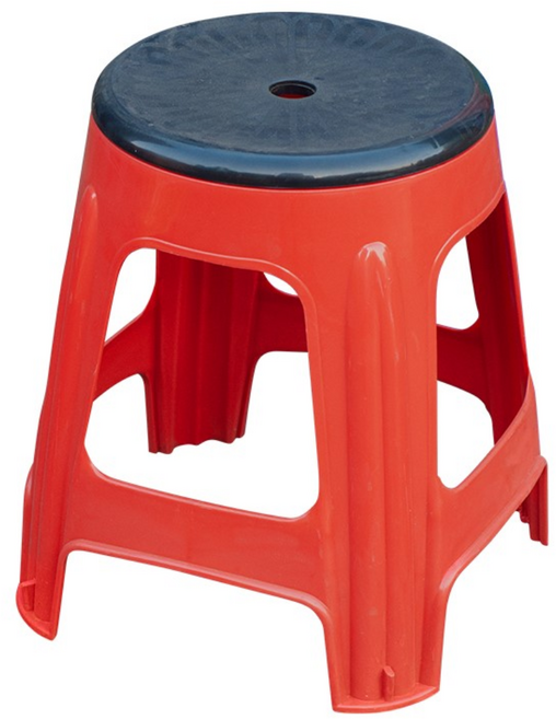 공룡플라스틱 플라스틱의자 편의점 간이 야외 행사용 포장마차 회전의자 2개, 회전의자 (적색)