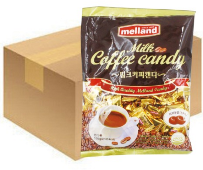 멜랜드 밀크 커피 캔디, 520g, 10개