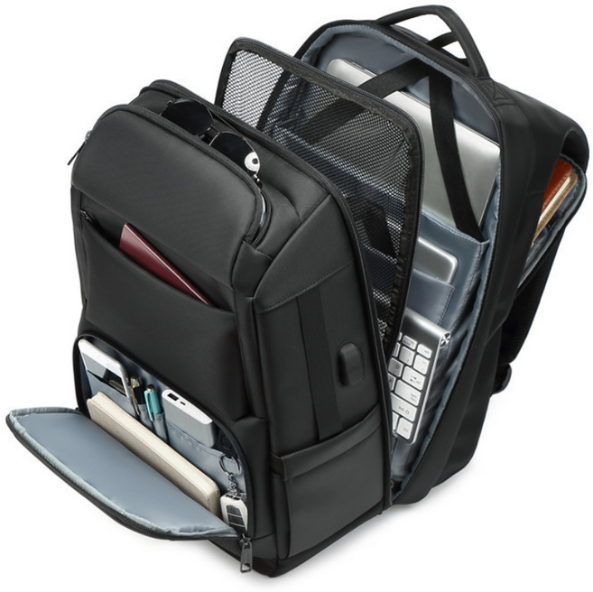 벤쿠쿠 TO-KB120 남자 가방 실용만점 17인치 노트북 직장인 여행용 대용량 백팩