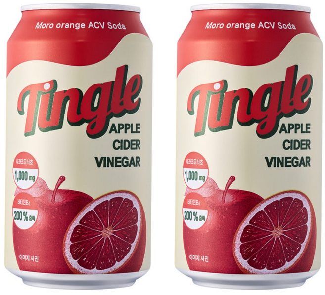 팅글 모로오렌지 애사비소다, 24개, 350ml