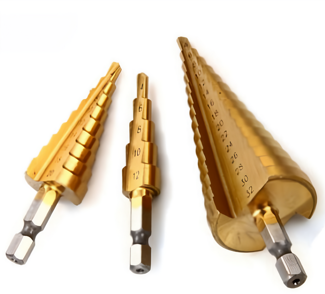 주피터 스텝드릴 3종세트 티타늄 코팅 고급형 홀쏘 홀커터 천공 나선형 확관기 버섯길이, 4-32mm(벌크), 1개