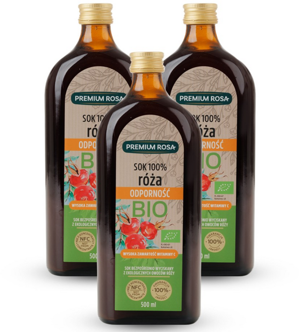 프리미엄로사 유기농 로즈힙 원액, 500ml, 3개
