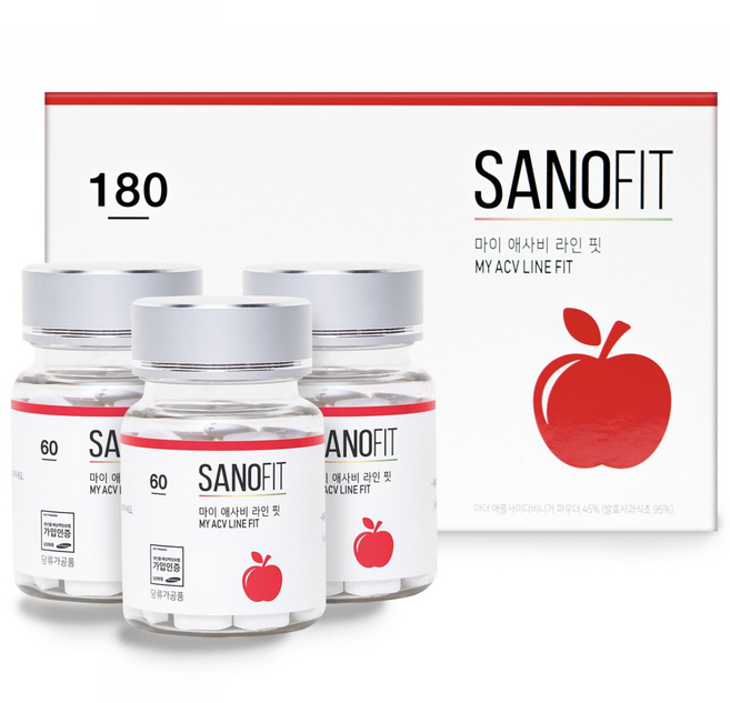 사노핏 마이 애사비 라인핏 애플사이다비니거, 36g, 180개