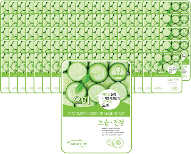 네이처바이 오이 에센스 마스크팩 100매, 100개입, 1개