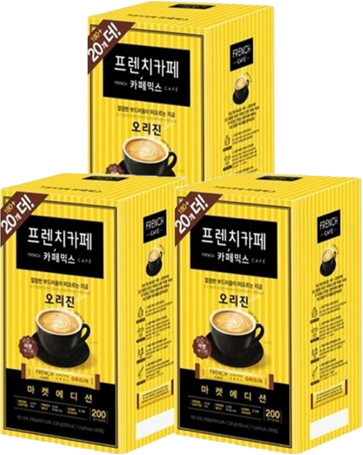 남양 프렌치카페 커피믹스 200T 3개, 11g, 200개입
