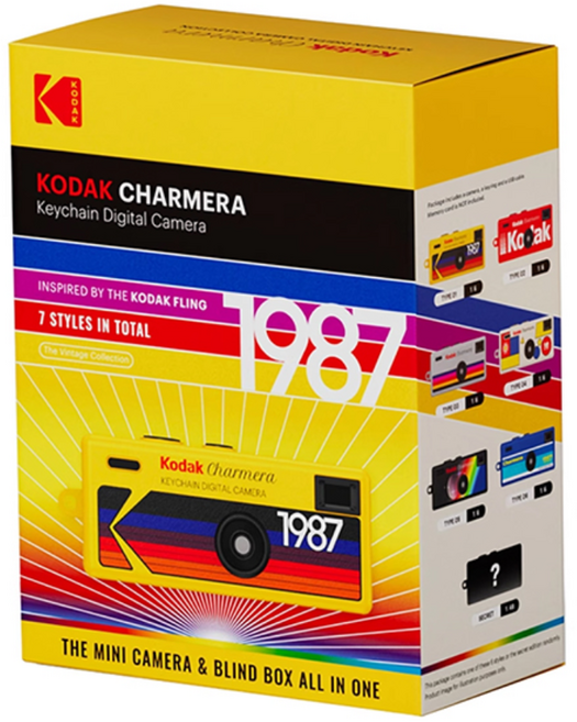 코닥 차메라 CHARMERA 디지털 카메라 키링 블라인드박스 6종 홀 박스, 블라인드박스 코닥 차메라