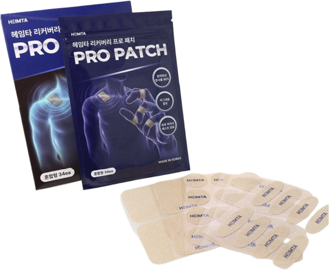 헤임타 리커버리 손가락 마디 통증 근육 관절 패치 1개 34매입, 2개